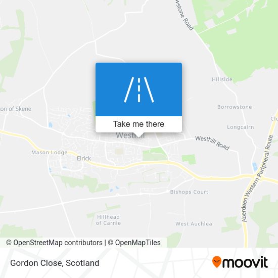 Gordon Close map