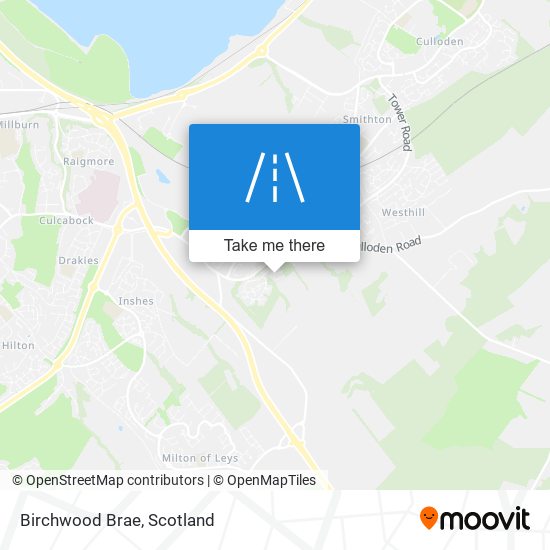 Birchwood Brae map