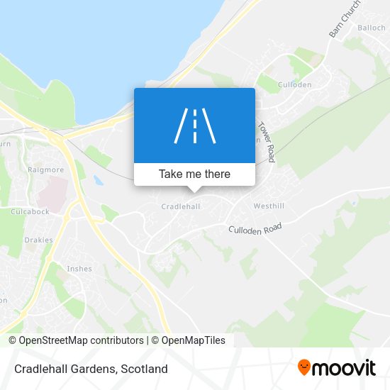 Cradlehall Gardens map