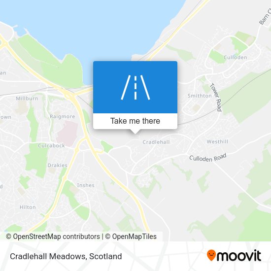 Cradlehall Meadows map
