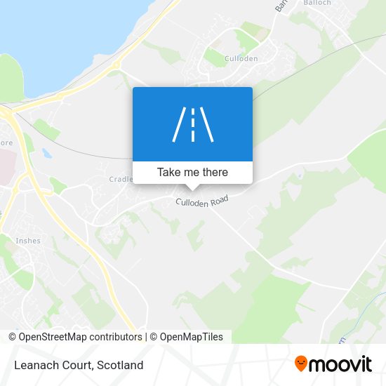 Leanach Court map