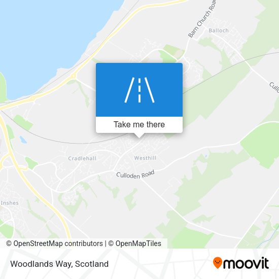 Woodlands Way map