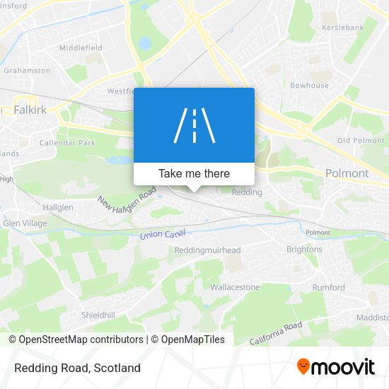 Redding Road map