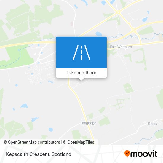 Kepscaith Crescent map