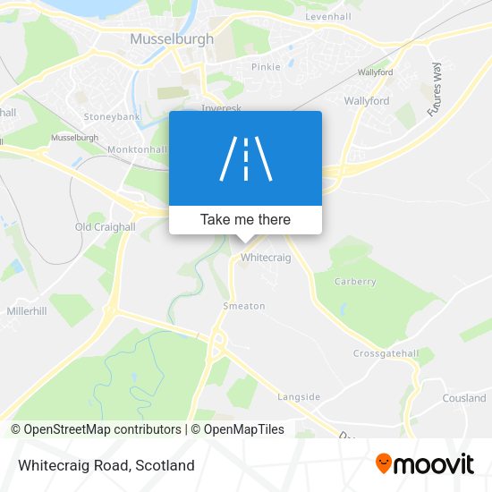 Whitecraig Road map