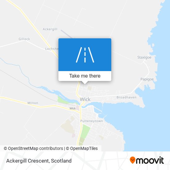 Ackergill Crescent map