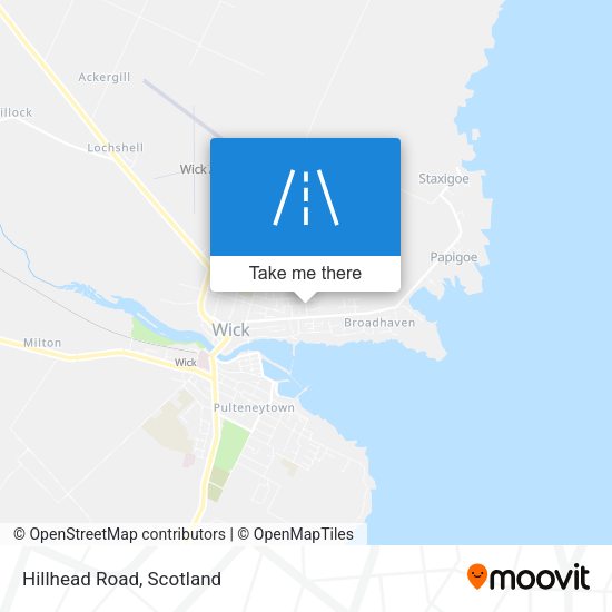 Hillhead Road map