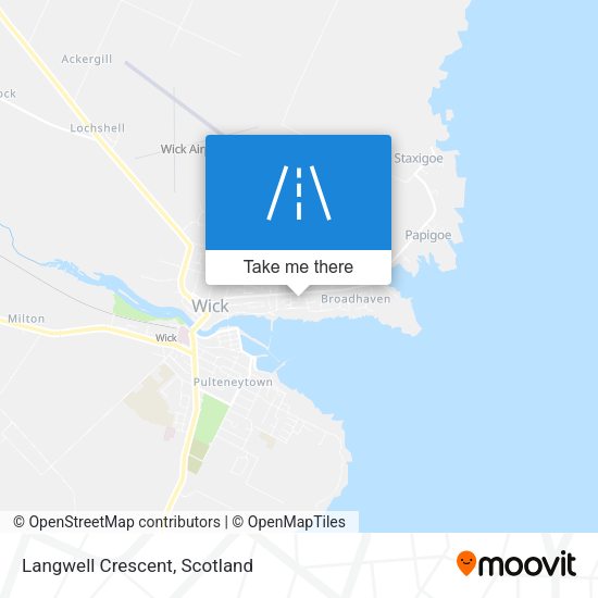 Langwell Crescent map
