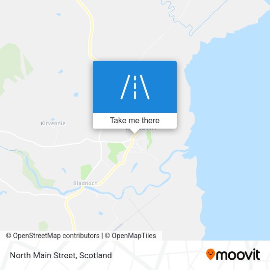 North Main Street map