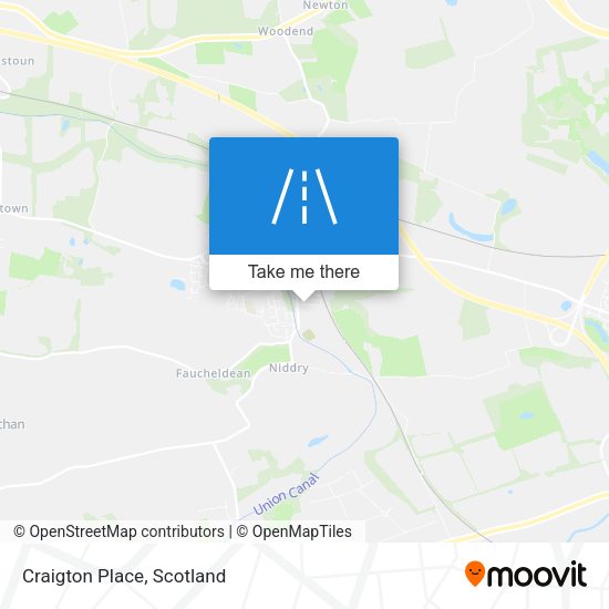Craigton Place map