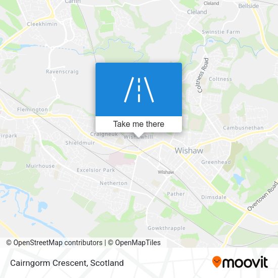Cairngorm Crescent map