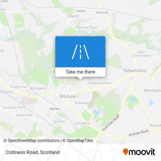 Coltness Road map