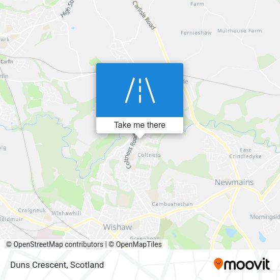 Duns Crescent map