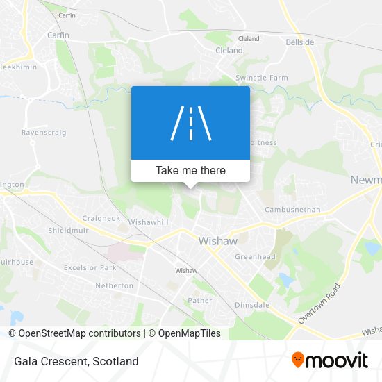 Gala Crescent map