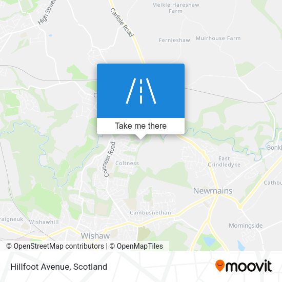 Hillfoot Avenue map