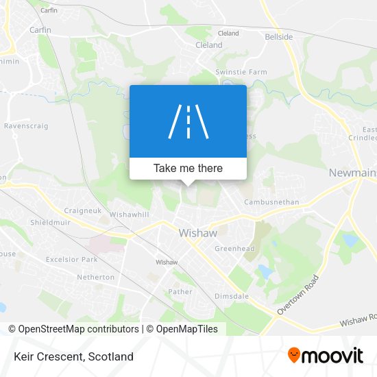 Keir Crescent map