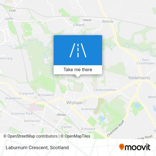 Laburnum Crescent map