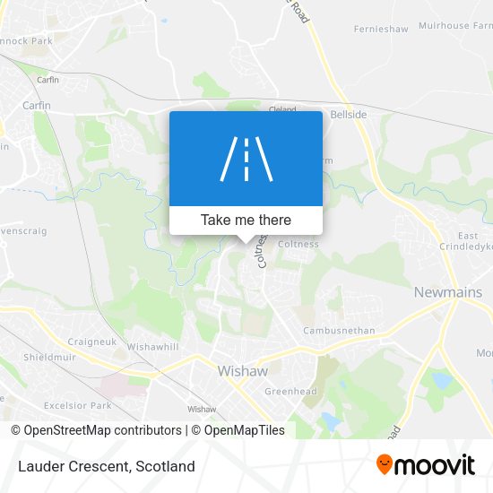 Lauder Crescent map