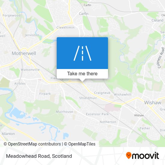 Meadowhead Road map