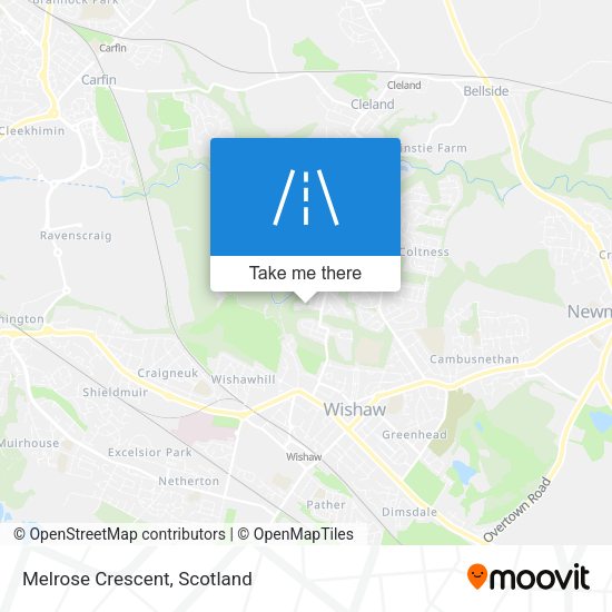 Melrose Crescent map
