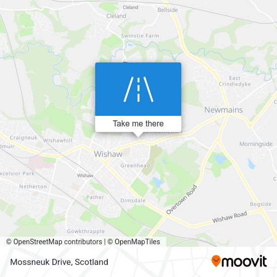 Mossneuk Drive map