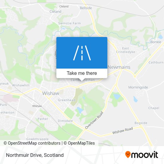 Northmuir Drive map