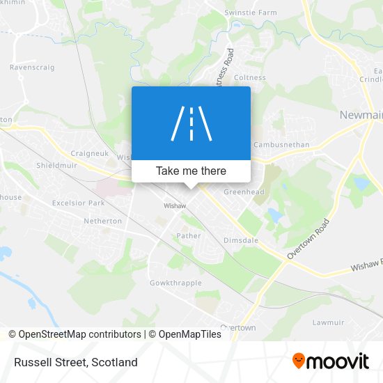 Russell Street map