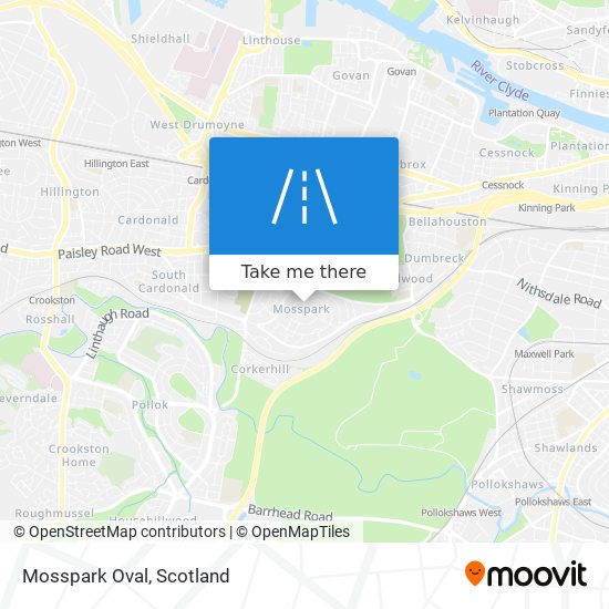 Mosspark Oval map