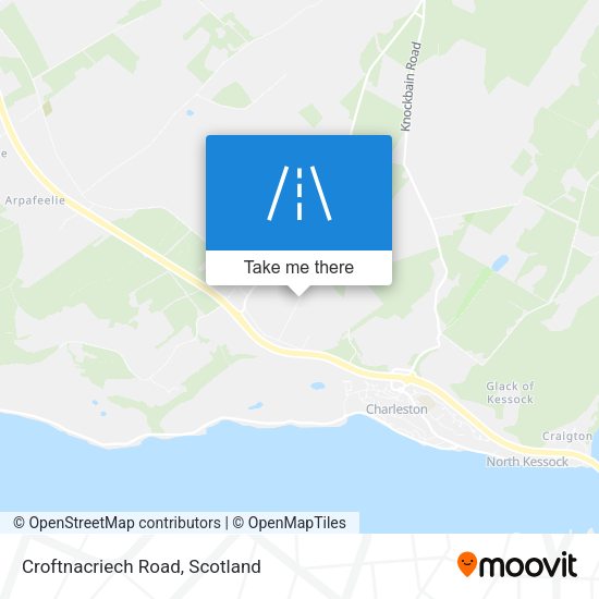 Croftnacriech Road map