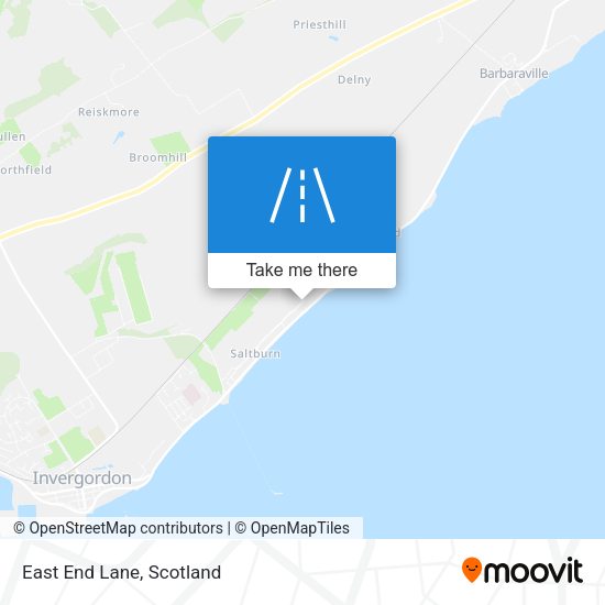 East End Lane map