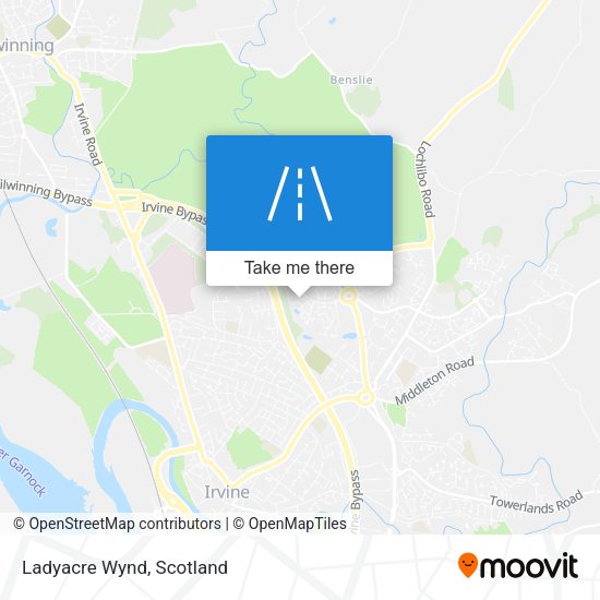 Ladyacre Wynd map