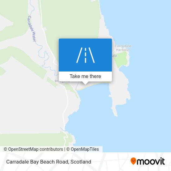 Carradale Bay Beach Road map