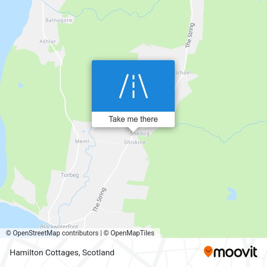 Hamilton Cottages map