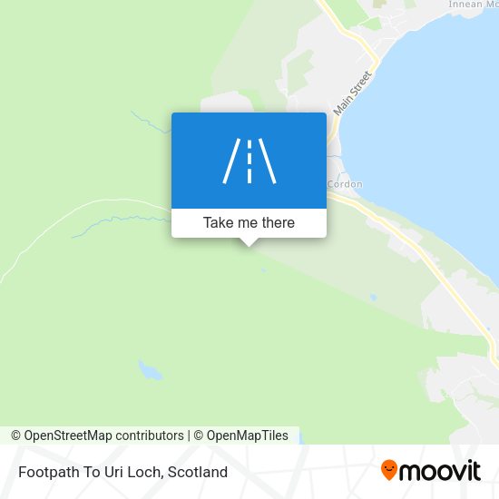 Footpath To Uri Loch map