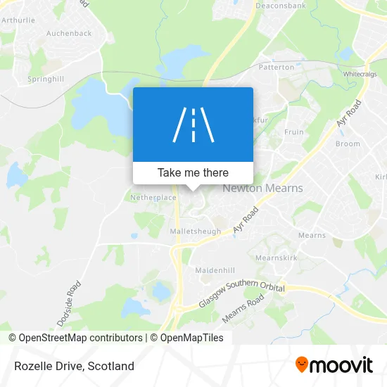 Rozelle Drive map