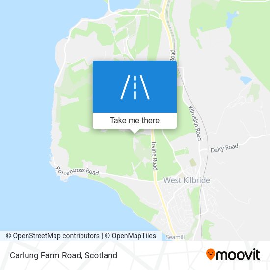 Carlung Farm Road map