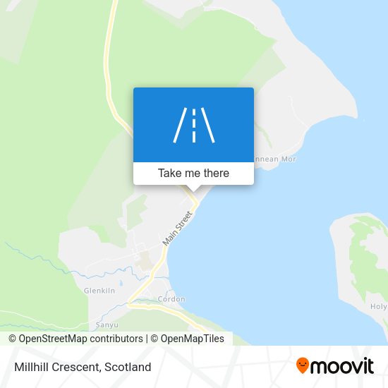 Millhill Crescent map