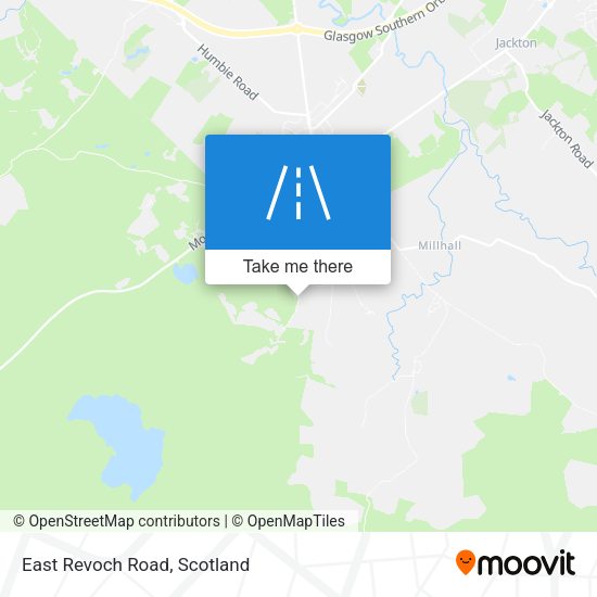 East Revoch Road map