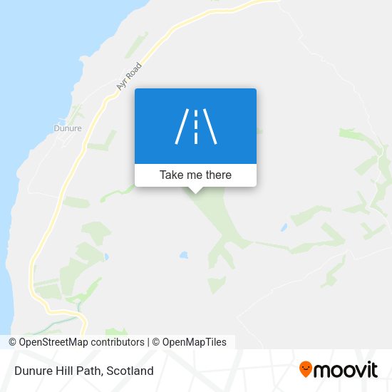 Dunure Hill Path map