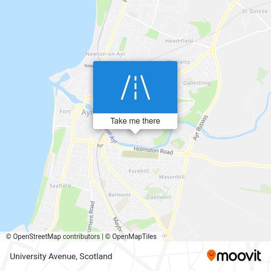 University Avenue map