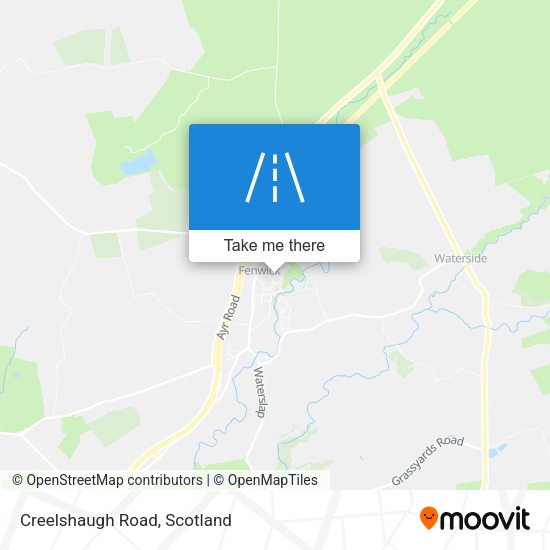 Creelshaugh Road map