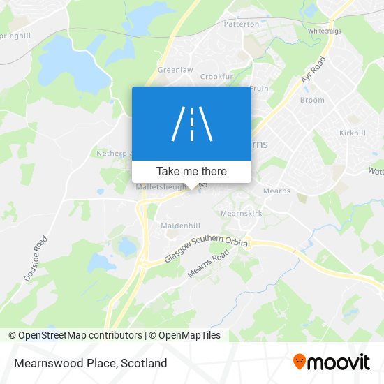 Mearnswood Place map