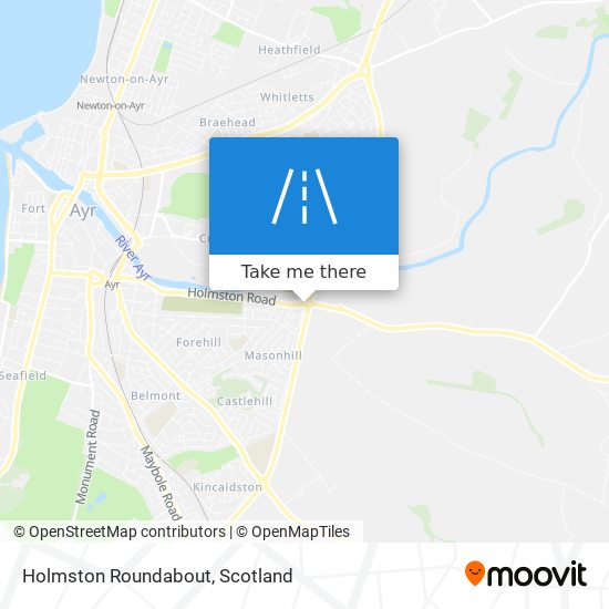 Holmston Roundabout map