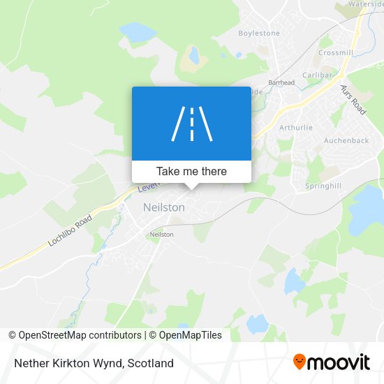 Nether Kirkton Wynd map