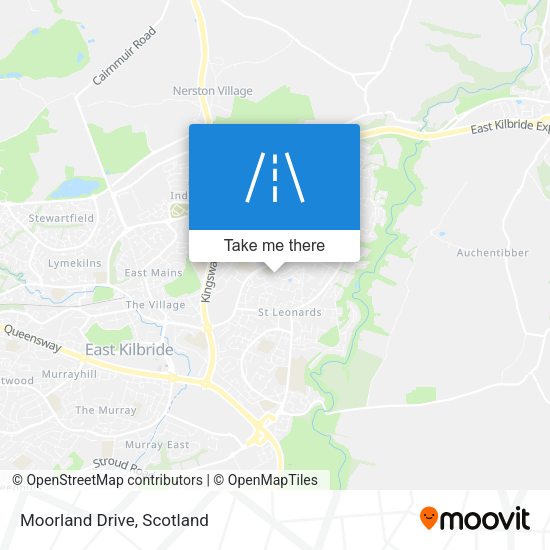 Moorland Drive map