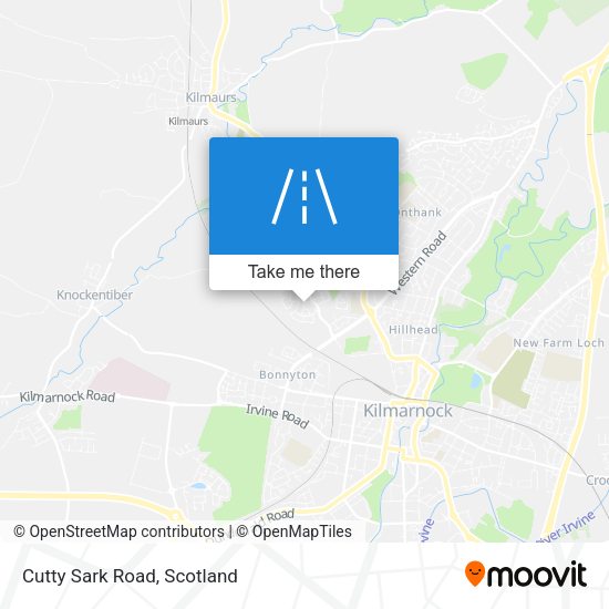 Cutty Sark Road map