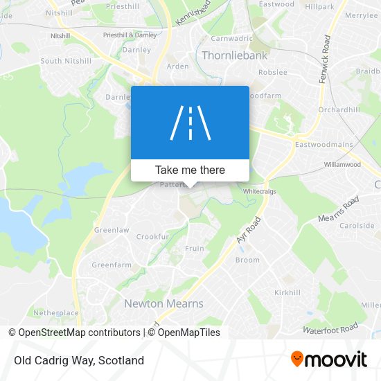 Old Cadrig Way map