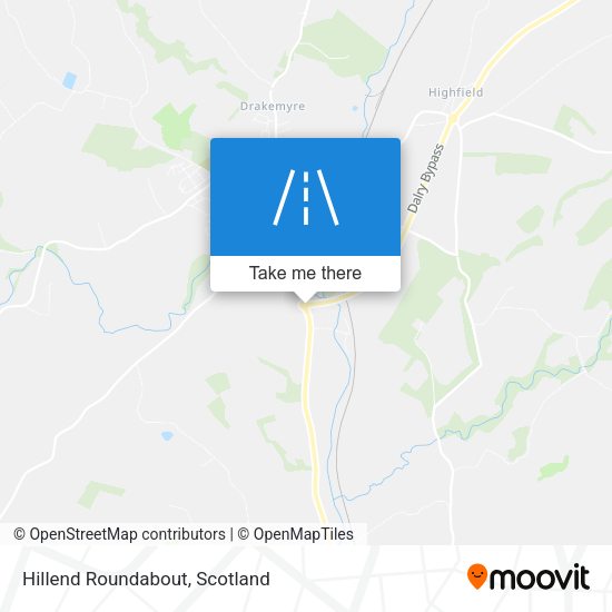 Hillend Roundabout map