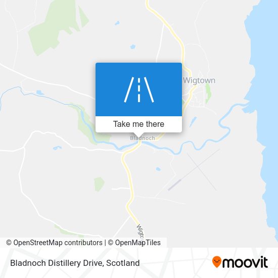Bladnoch Distillery Drive map