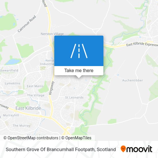 Southern Grove Of Brancumhall Footpath map
